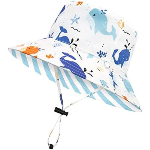Baby Sun Hat Baby Boy Hats Toddler Hat UPF 50+ Bucket Hat for Baby Girls Infant Beach Hat with Wide Brim Kids Caps