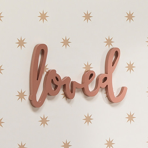 Lambs & Ivy Loved Wood Wall Decor