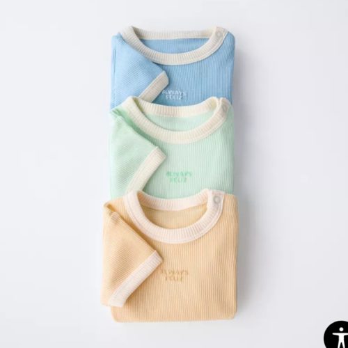 THREE-PACK OF CONTRAST RIB BODYSUITS - Multicolored | ZARA United States