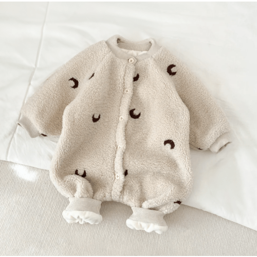 Crescent Moon Sherpa Playsuit