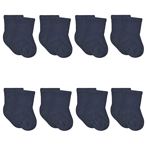 Gerber Baby 8-Pack Wiggle-Proof Jersey Crew Socks