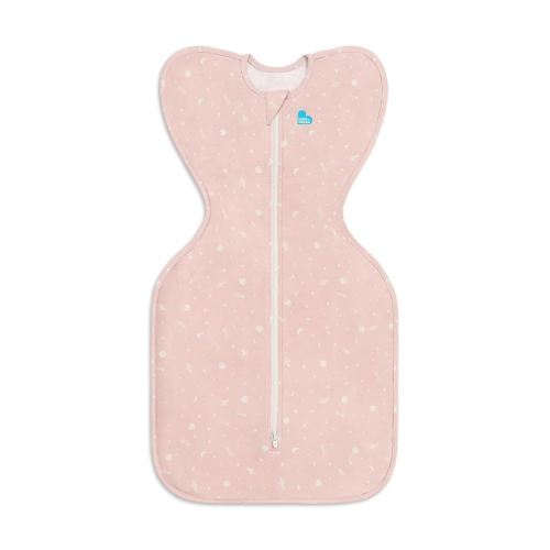 Love to Dream Swaddle UP, Silky-Lux 1.0 TOG, Super Soft, Luxurious 100% Viscose from Bamboo, Allow Baby to Sleep in Their Preferred Arms Up Position, Snug Fit Calms Moro Reflex, 5-8.5 lbs, Pink