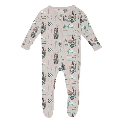 KicKee Baby & Toddler Zipper Footie – Ultra-Soft Viscose from Bamboo Pajamas with Flip Paws & Grips