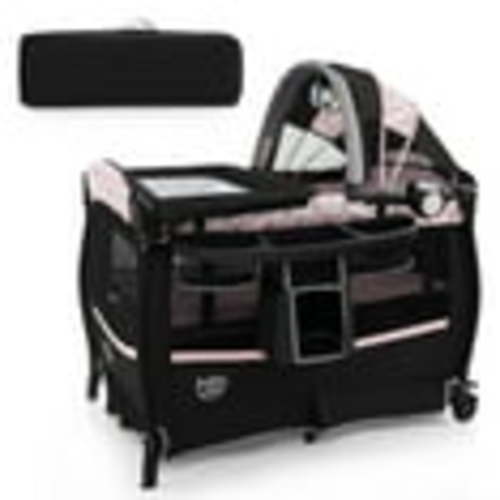 Costway 4 in 1 Portable Pack & Play Foldable Baby Bassinet with Mattress Carrying Bag