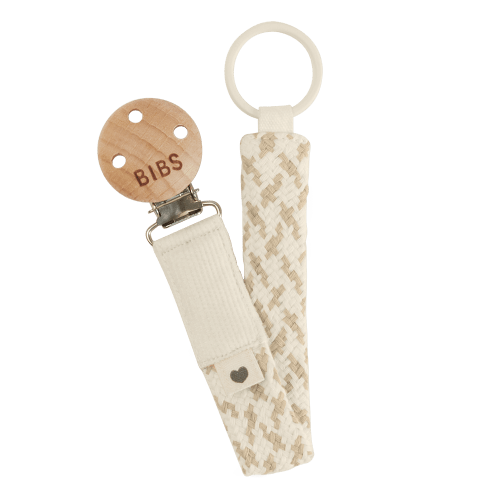 Pacifier Clip - Ivory/Vanilla – Bibsworld store US