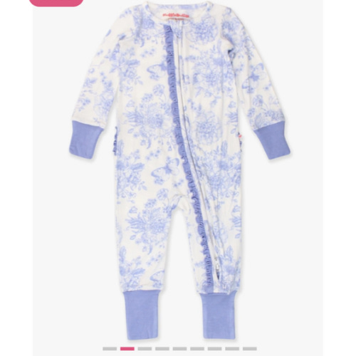 Convertible Ruffle One Piece Pajama, Bamboo Viscose