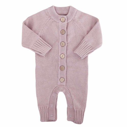 Knit Sweater Button Romper*