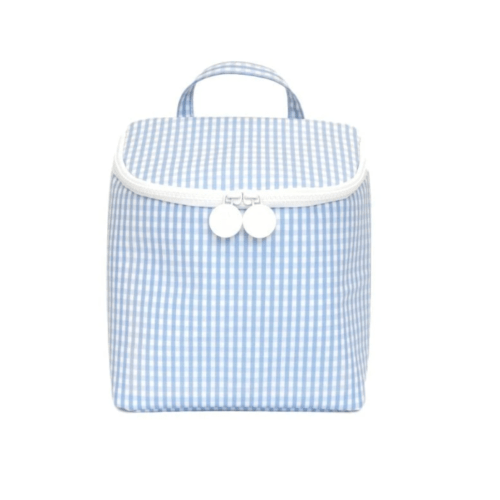 Take Away Insulated Bag, Gingham Sky Blue