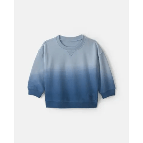 Baby Boy Ombre French Terry Pullover Sweatshirt - Blue - OshKosh B'gosh | Carter's