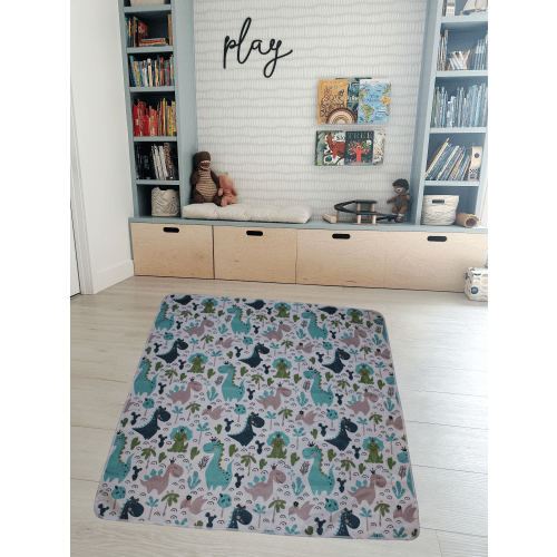 Baby Splat mat for Under High Chair, Washable Waterproof Portable Anti-Slip Mat 51 x 51 inches