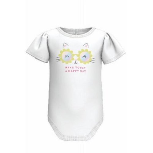 Garanimals Baby Girl Puff Cap Sleeve Graphic Bodysuit, Sizes 0-3 Months