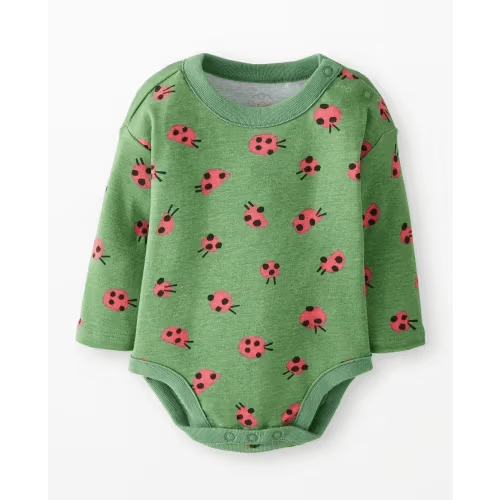 (Ladybugs) Baby Long Sleeve Bodysuit