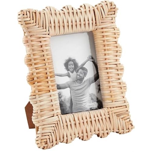 Mud Pie Woven Frame, Small, 4x6