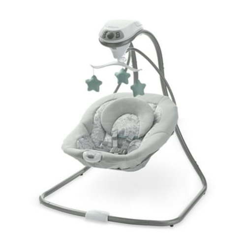 Graco Simple Sway Infant Baby Swing, 5.5 - 30 lb., Ivy
