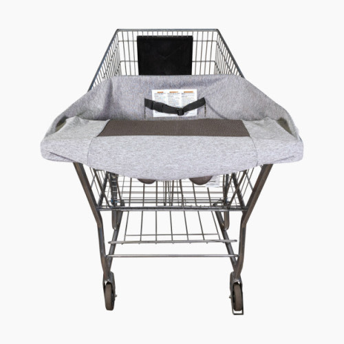 Boppy Antibacterial Compact Shopping Cart Cover - Gray Heathered