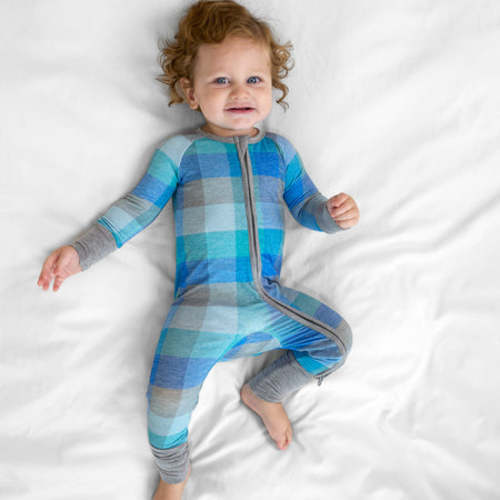Arctic Plaid Zippy - size 3 - 6 months - 15% off code: LSVIP