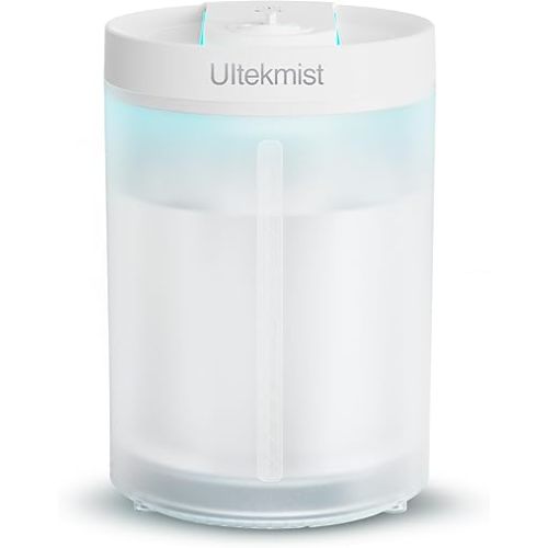2-in-1 Cool Mist Humidifier for Bedroom, Large Room, Baby Nursery & Plants, 4L Top Fill with Oil Diffuser, Nightlight, 31H Runtime, Quiet 30db, Clear
