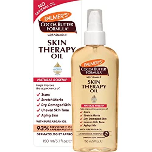 Palmer's Cocoa Butter Formula Skin Therapy Moisturizing Body Oil with Vitamin E, Rosehip Fragrance, 5.1 Ounces