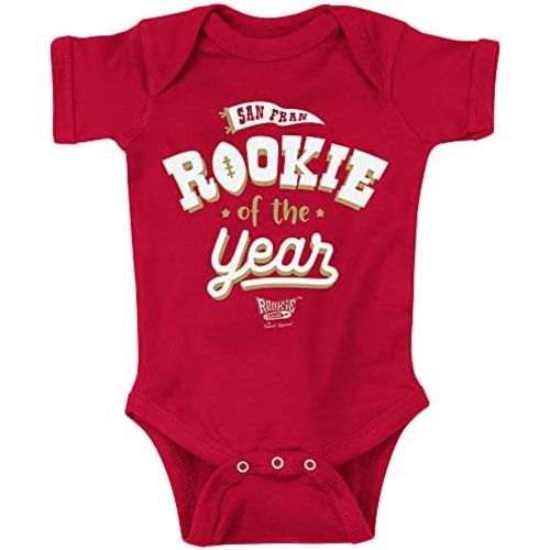 San Francisco Football Fans. Rookie of The Year Baby Apparel (NB-7T)