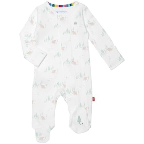 Magnetic Me 100% Organic Cotton Magnetic Baby Footie Pajamas | Super Soft Organic Cotton Fabric | Available in PRE - 24M