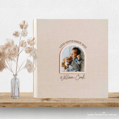 Personalised Baby Photo Album, Baby Girl Gift for New Parent, Childhood Memory Book from Birth to 18 Years, Baby Boy Keepsake Album