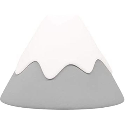 Night Light, DesignNest, Snow Mountain lamp, Tap Control&Timer Setting, Soft Silicone, Dimmable, Soft Eye Caring, Rechargeable, Portable, Nursery Lamp, Kids Safe (Grey)
