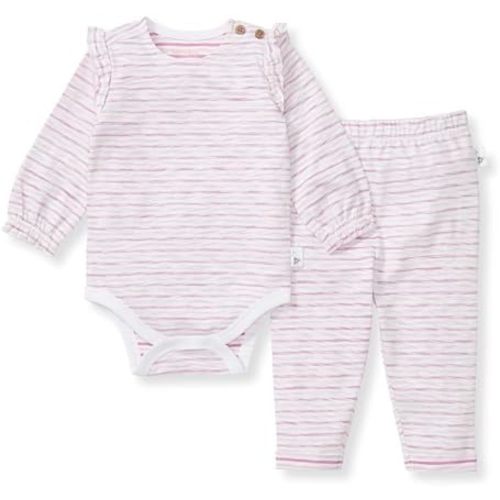 Burt's Bees Baby Unisex Bodysuit and Pant Set, 100% Organic Cotton