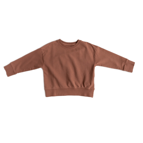 French Terry Sweatshirt - Ink Blue + Clay (Colors)