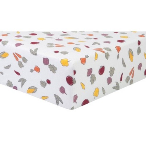Trend Lab Farmers Market Flannel Fitted Crib Sheet