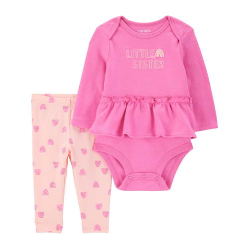 Carter's Child of Mine Baby Girl Outfit Set, 2-Piece, Sizes 0/3-24 Months