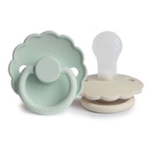 FRIGG Daisy Silicone Pacifier 2-Pack – Mushie (Seafoam/Cream)