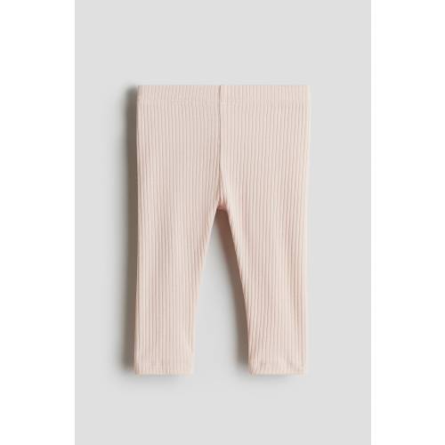 RIBBED COTTON LEGGINGS