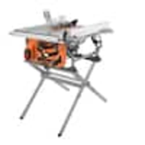 RIDGID 15 Amp 10 in. Portable Corded Jobsite Table Saw with Folding Stand R4518