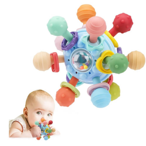 Baby Montessori Sensory Toys for 0-6 6-12 Months, Baby Teether Teething Toys for Babies 0 3 6 9 12 18 Months, Newborn Infant Learning Developmental Toys Gifts for 1 2 Year Old Boys Girls