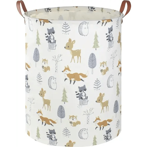 Baby Laundry Hamper,kids laundry Basket,Waterproof Storage Bin for Bedroom,Clothes Organizer Basket,Toys Box,Room Decor(Animal)
