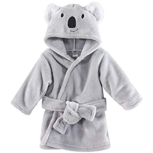 Hudson Baby Unisex Baby Plush Animal Face Bathrobe, Koala, One Size