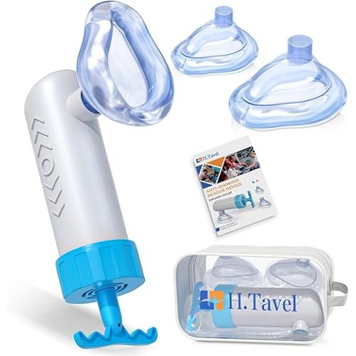 Choking Rescue Device, Portable Airway Suction Rescue Device, Anti Choking Device, Choking First Aid Device for Kids and Adults