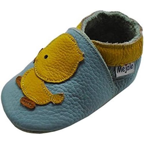 Mejale Baby Shoes Soft Sole Leather Crawling Moccasins Cartoon Star Infant Toddler First Walker Slippers