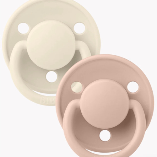 De Lux Pacifiers 2 Pack - Ivory/Blush – Bibsworld store US