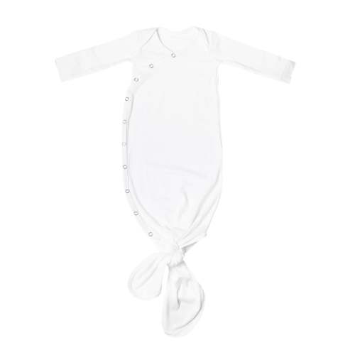 Newborn Knotted Gown - Dove