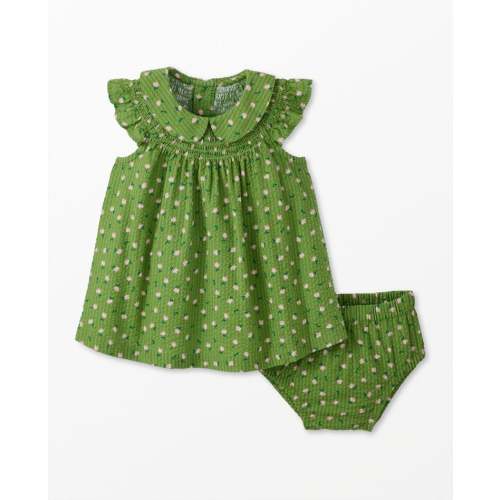 Baby Seersucker Smocked Dress & Bloomers Set | Hanna Andersson