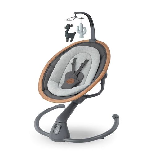 Maxi-Cosi Cassia Babywippe Elektrisch, 0–6 Monate, max. 9 kg, Babyschaukel Elektrisch, 12 Melodien, 360°-Sitzdrehung, automatische Bewegungserkennung, 5 Geschwindigkeiten, Essential Graphite : Amazon.de: Baby