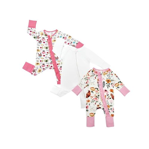 Bow Dream Baby Girl Clothing Footies Bamboo Rayon Baby Girl Clothes Baby Romper Jumpsuit Newborn-24 Months
