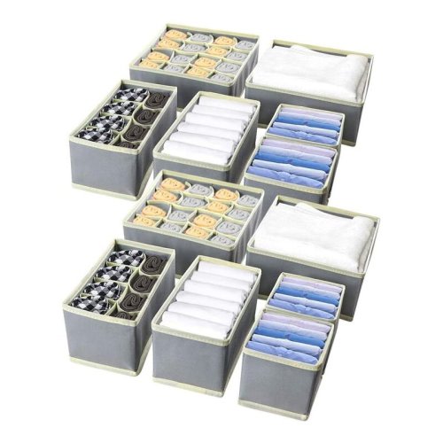 Rebrilliant Storage Box Organizer 12 Piece Fabric Cube or Bin Set & Reviews | Wayfair