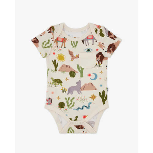 Wild Frontier Pocket Bodysuit | Little Sleepies