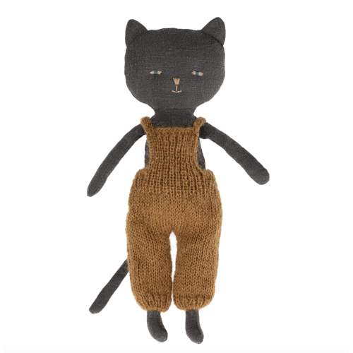 Kitten in Overalls - Black - Maileg USA