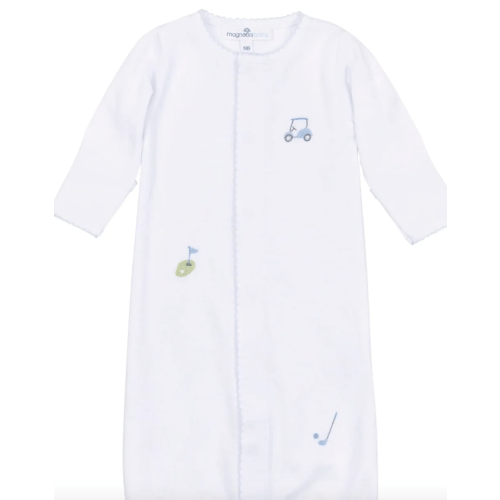 Tee Time Blue Embroidered Converter Gown – Children's Edit