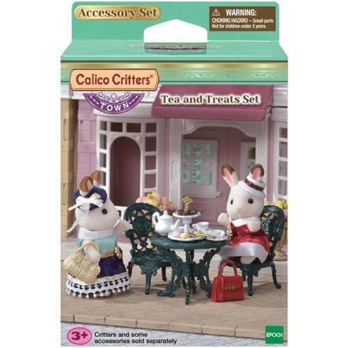 Calico Critters Town Series Tea and Treats Set, Fashion Dollhouse Furniture and Accessories