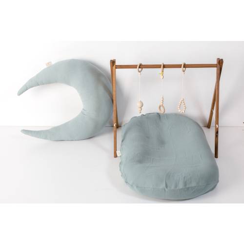 Moon Shape Nursing baby Pillow with a Zipper | Breastfeeding Pillow | Baby Support Pillow | Newborn Pillow | Nursery Decor | Babyshower gift