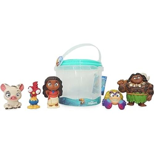 Disney Store Official Bath Set (Moana) - Kids Bath Accessories with Beloved Disney Characters - Colorful and Fun Bath Time Essentials for Kids - Suitable for All Ages